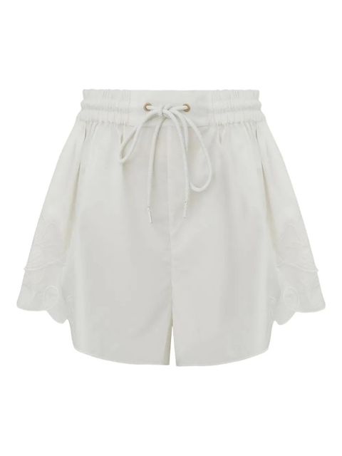 ZIMMERMANN scalloped-hem short - White - zdjęcie produktu nr 1