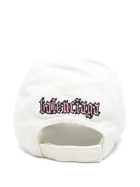 Balenciaga logo-embroidered baseball cap - Neutrals - zdjęcie produktu nr 2