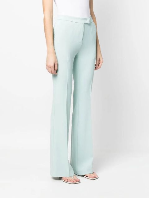 TWINSET pressed-crease tailored trousers - Green