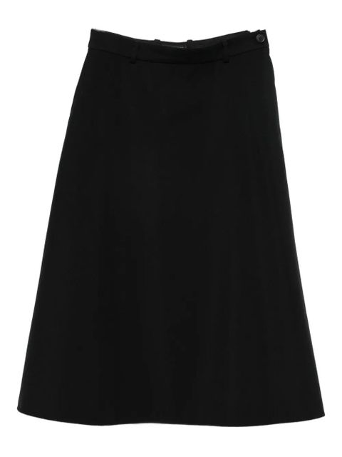 Balenciaga buttoned wool skirt - Black