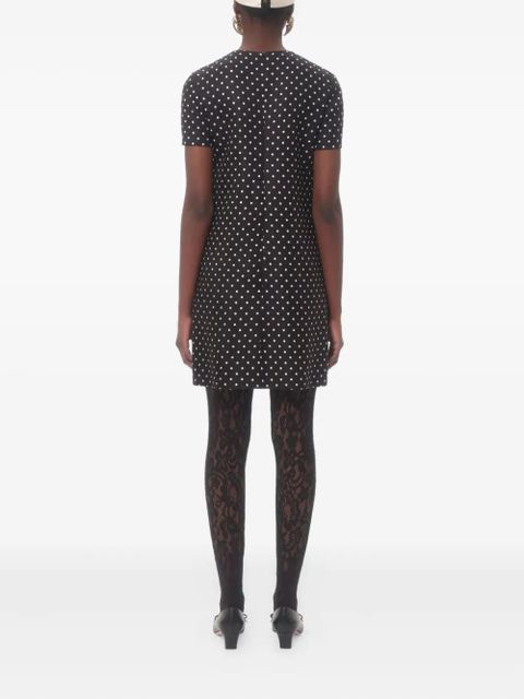 Valentino Garavani Plusdepois-print Supergran mini dress - Black