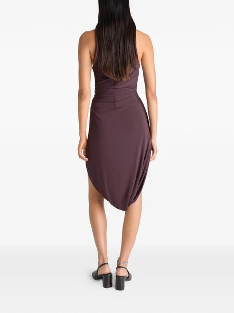 LEMAIRE draped sleeveless dress - Black