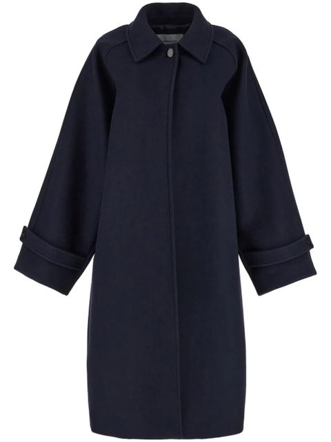 Ferragamo single-breast wool coat - Blue - zdjęcie produktu nr 1
