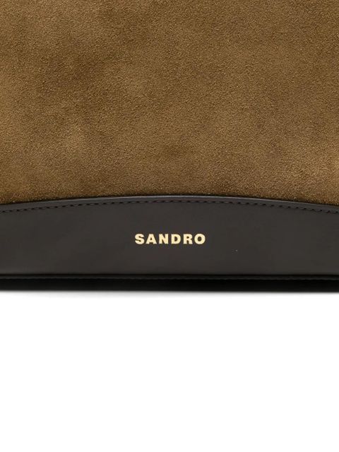 SANDRO Tangoso bucket bag - Neutrals