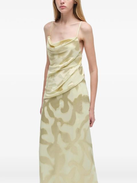 Simkhai Jessa drapped maxi dress - Neutrals