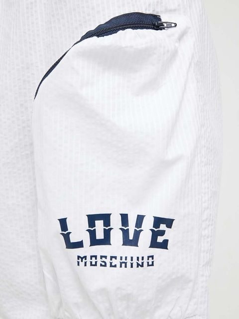 Love Moschino spódnica kolor biały mini prosta