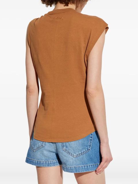 ISABEL MARANT Nayda twisted top - Brown