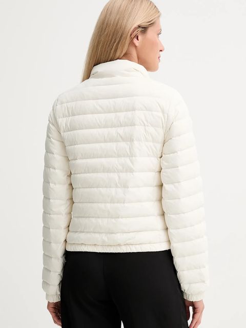 Calvin Klein kurtka puchowa kolor beżowy przejściowa LV044C513G