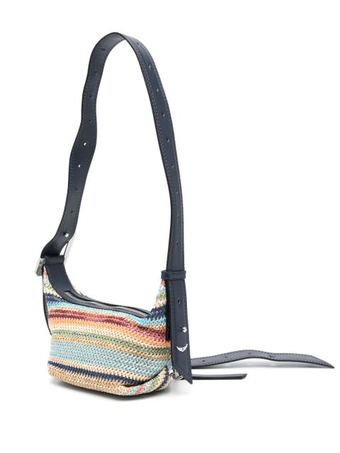 Zadig&Voltaire Le Cecilia interwoven mini bag - Blue