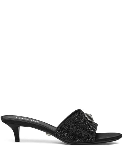 Versace 45mm Alia Medusa embellished mules - Black - zdjęcie produktu nr 1