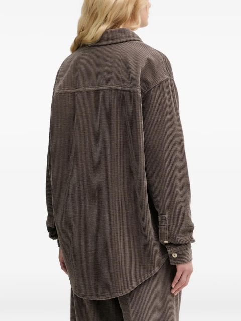 American Vintage corduroy buttoned shirt - Brown