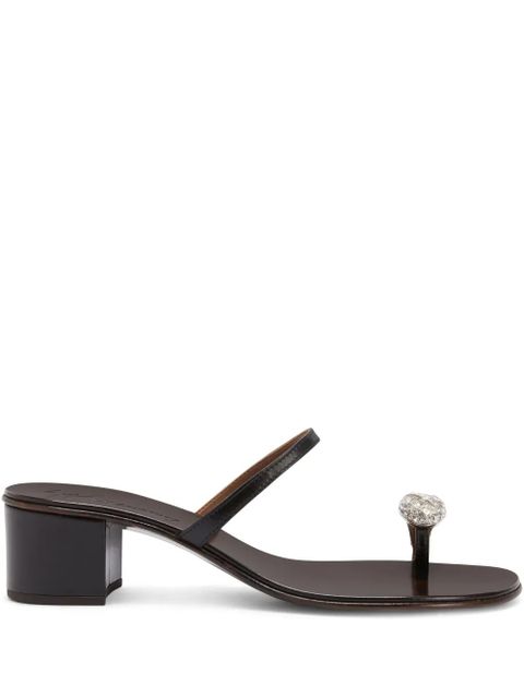 Giuseppe Zanotti 40mm Icon Ring sandals - Black - zdjęcie produktu nr 1