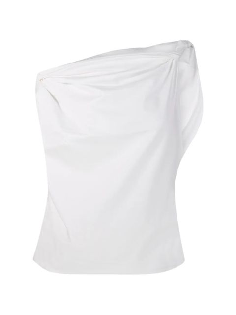 Róhe twisted draped top - White - zdjęcie produktu nr 1