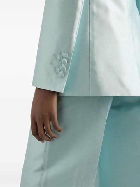 Dolce & Gabbana double-breasted satin blazer - Blue