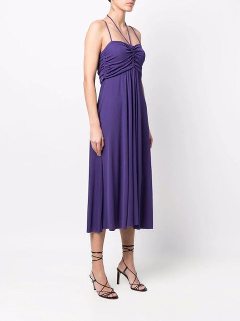 Isabel Marant Jenila halterneck midi dress - Purple