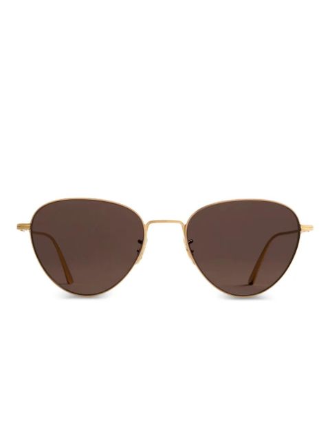 KHAITE triangular-frame sunglasses - Gold - zdjęcie produktu nr 1