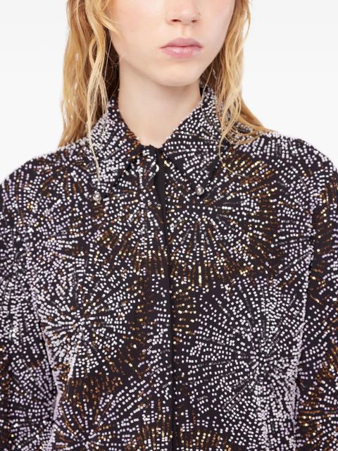 Rabanne embroidered shirt - Black