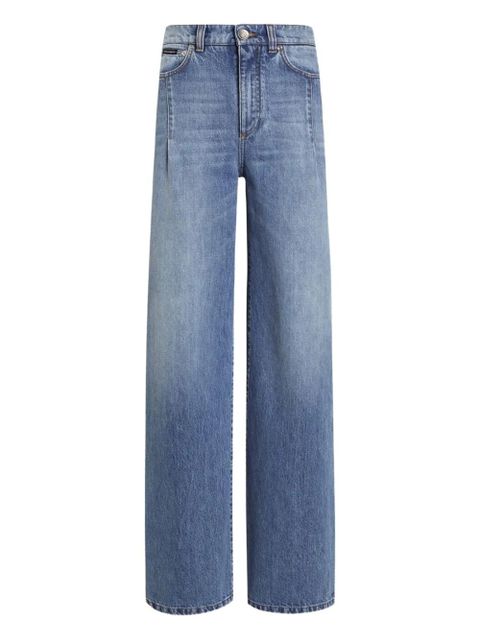 Dolce & Gabbana pleat-detail jeans - Blue - zdjęcie produktu nr 1