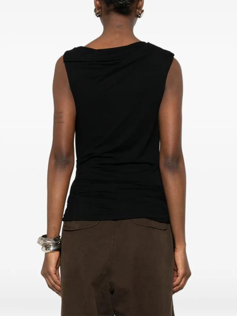 ENTIRE STUDIOS sleeveless draped top - Black