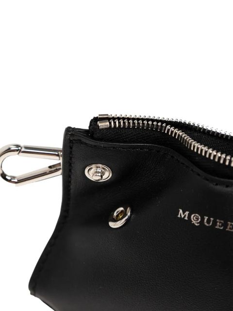 Alexander McQueen zip-fastening keyring - Black