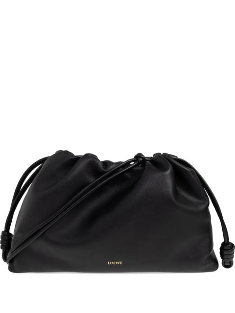 LOEWE large Flamenco drawstring shoulder bag - Black - zdjęcie produktu nr 1