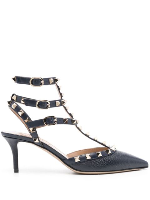 Valentino Garavani Rockstud 65mm leather pumps - Blue