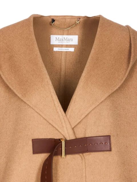 Max Mara hooded belted cape - Neutrals