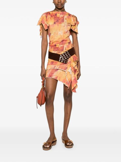 ISABEL MARANT Janick mini dress - Orange - zdjęcie produktu nr 2
