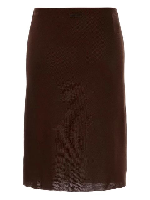 Miu Miu silk skirt - Brown - zdjęcie produktu nr 1