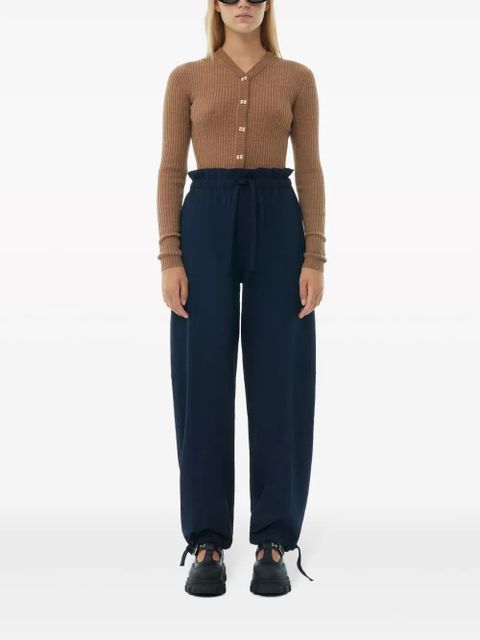 GANNI elasticated-waist trousers - Blue - zdjęcie produktu nr 2