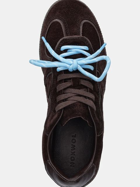 Nokwol sneakersy zamszowe August damskie kolor brązowy August