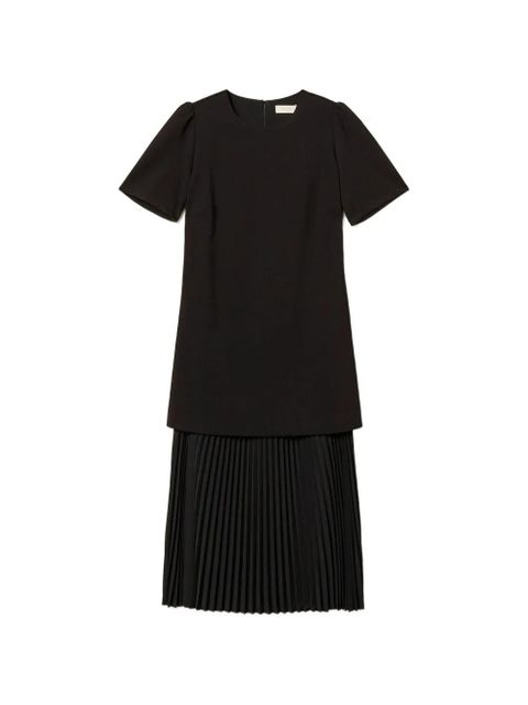 TWINSET pleated midi dress - Black - zdjęcie produktu nr 1