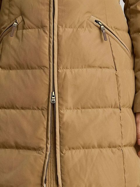 Lauren Ralph Lauren kurtka puchowa kolor beżowy zimowa 297P04095