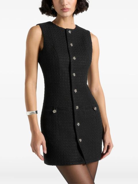 Manière De Voir Nadine tweed mini dress - Black - zdjęcie produktu nr 2