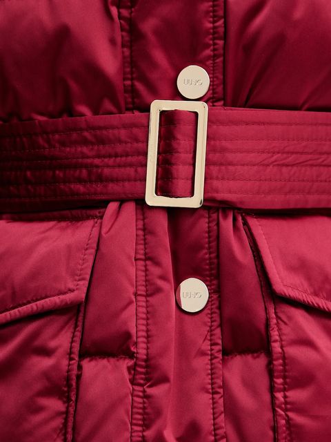 Liu Jo kurtka puchowa kolor bordowy zimowa MF5010 T017A