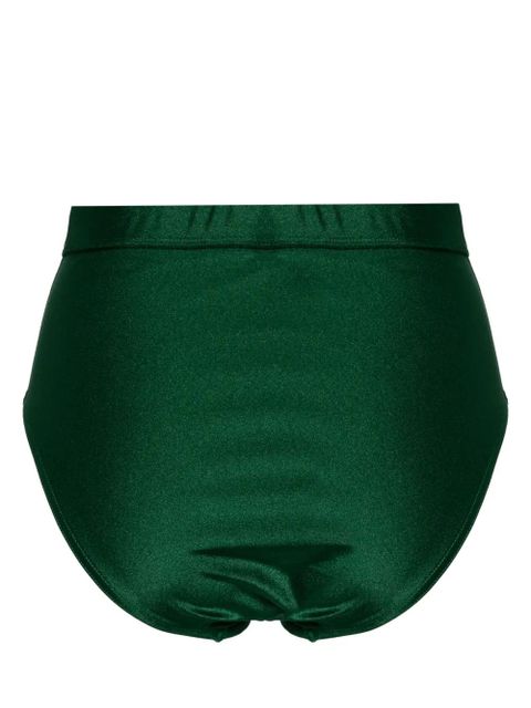 ZIMMERMANN Waverly high-waist bikini bottoms - Green