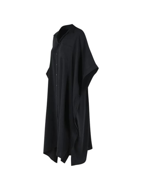MM6 Maison Margiela pointed-collar button midi dress - Black
