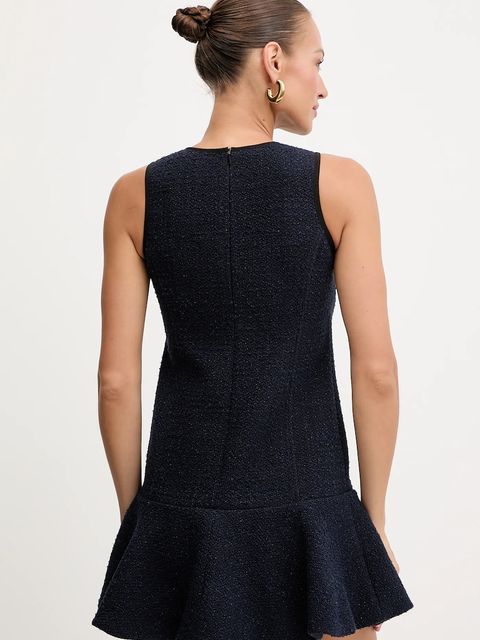 Pinko sukienka z domieszką wełny kolor granatowy mini prosta 105795 A2VL