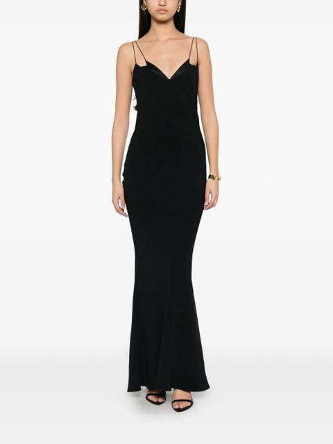 TOM FORD double-strap bias-cut dress - Black - zdjęcie produktu nr 2