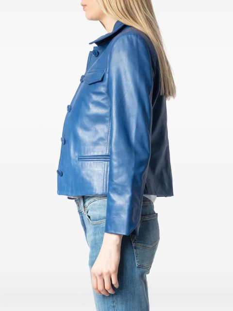 Zadig&Voltaire leather jacket - Blue