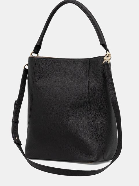 BOSS torebka skórzana kolor czarny 50547744 - zdjęcie produktu nr 2