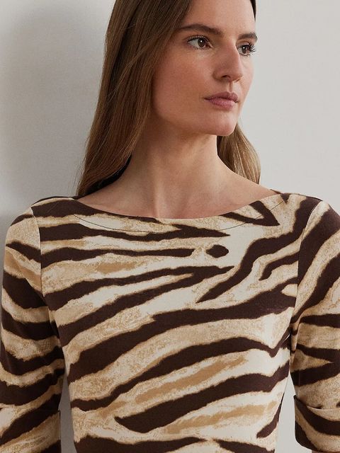 Lauren Ralph Lauren t-shirt damski kolor beżowy 200971095