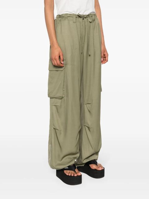 Golden Goose wide-leg cargo pants - Green