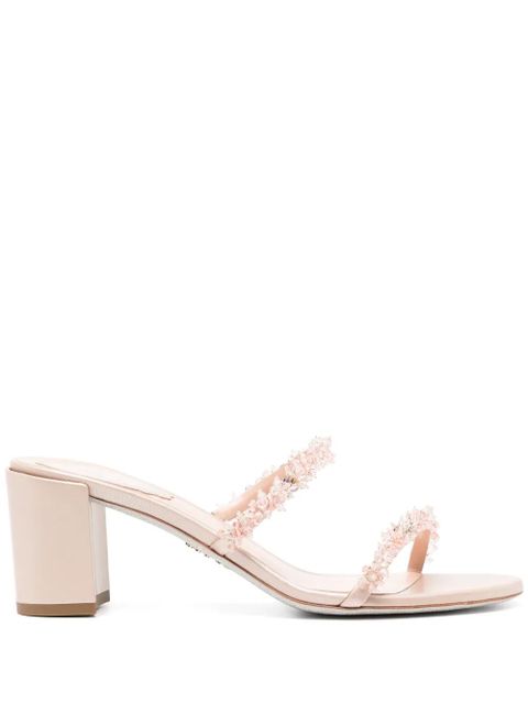 René Caovilla bead embellishment sandals - Neutrals - zdjęcie produktu nr 1