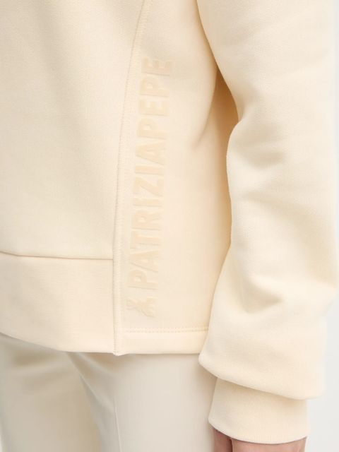 Patrizia Pepe bluza bawełniana damska kolor beżowy z aplikacją 2M4494 J079