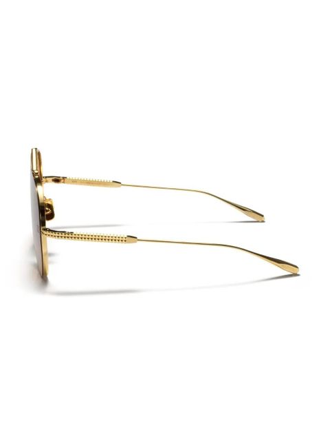 VALENTINO GARAVANI EYEWEAR Rockstud pilot-frame sunglasses - Gold
