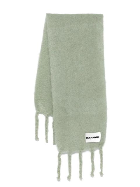 Jil Sander brushed-finish scarf - Green - zdjęcie produktu nr 1