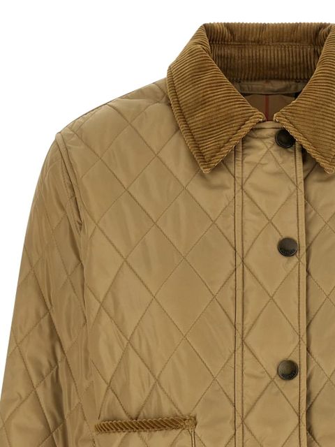 Burberry Tal quilted corduroy-trim jacket - Neutrals