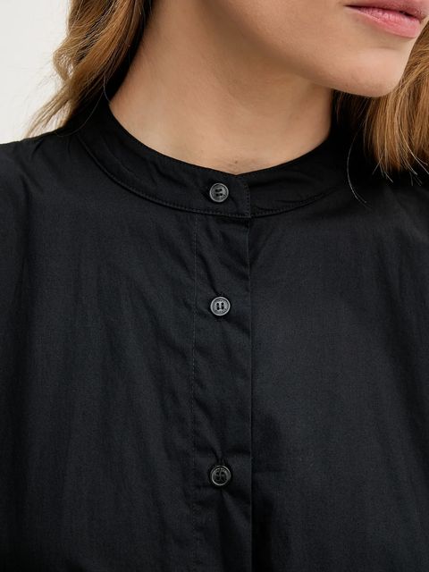 Tommy Hilfiger sukienka bawełniana kolor czarny midi rozkloszowana WW0WW45835