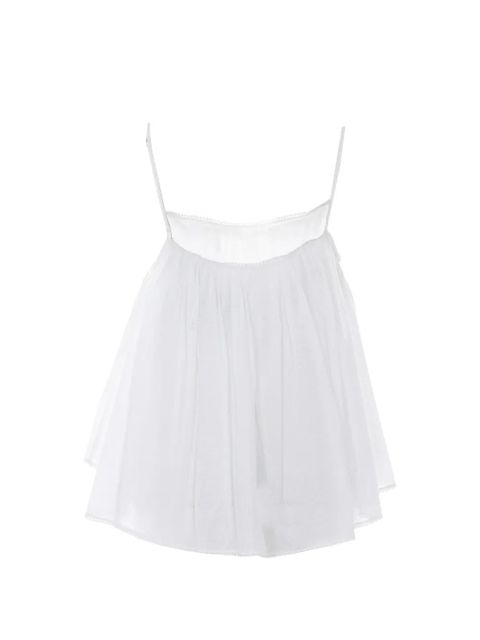 Eleh spaghetti straps embroidered top - White - zdjęcie produktu nr 2
